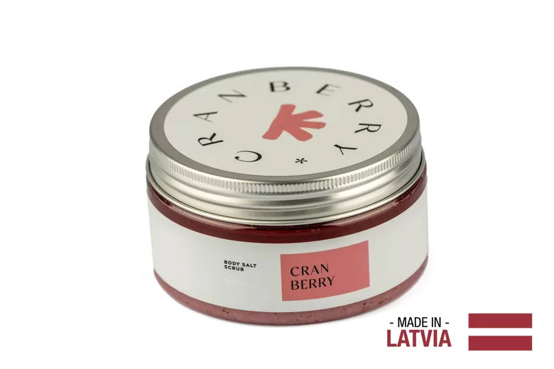 GREENUM Солевой скраб для тела CRANBERRY, 320 г